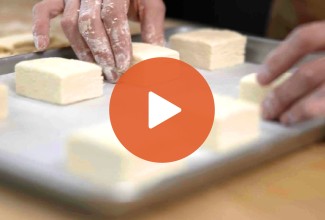 Play Button for YouTube Ultimate Flaky Biscuits Video - select to zoom