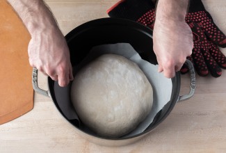 Transferring Bread Dough via @kingarthurflour