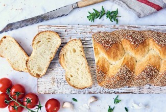 Crusty Old-World Sesame Braid