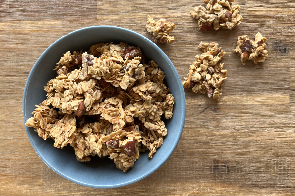 Granola clusters made with all-purpose flour