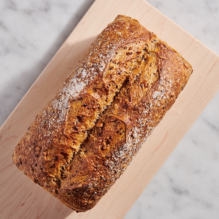 Organic 5 Seed Sourdough Pan Loaf