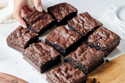 Deep-Dark Fudgy Brownies