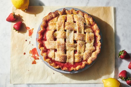 Lemon-Ginger Strawberry Pie