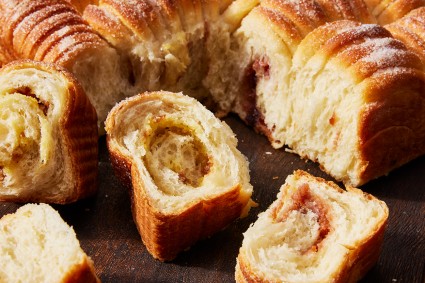 Frangipane and Fruit-Filled Wool Rolls 