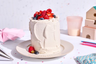First Birthday Smash Cake on a plate