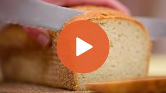 Play Button for Gluten-Free English Muffin Bread Video